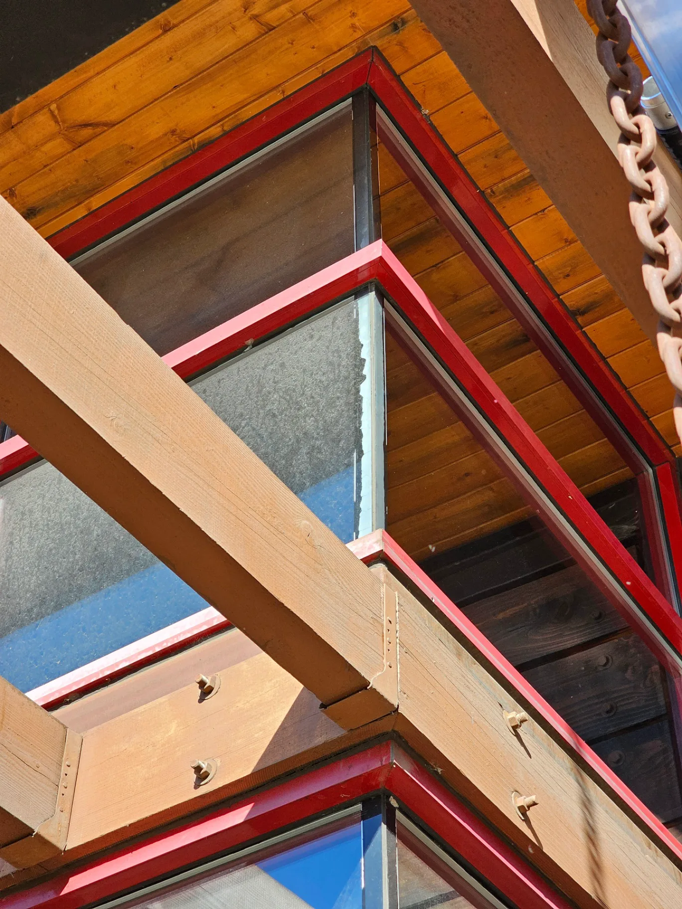 Clean restaurant exterior glass and architectural detail after a commercial cleaning visit